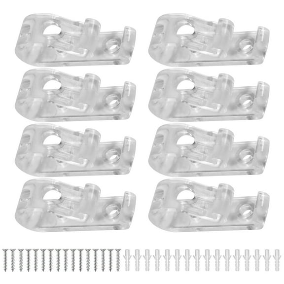 ZYHARUKO Clear Blind Cord Holder Roller Shade Safety Chain Retainer Cord Guide Fixation Hook for Blinds Cord Beaded Chain Clip