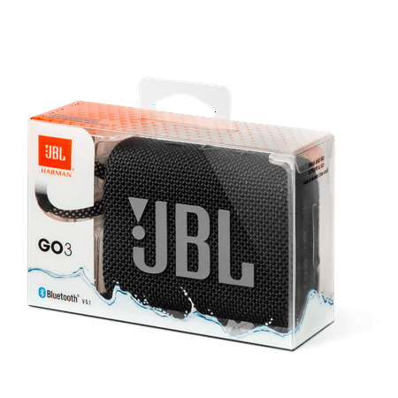 JBL - GO3 Portable Waterproof Wireless Speaker - Blue