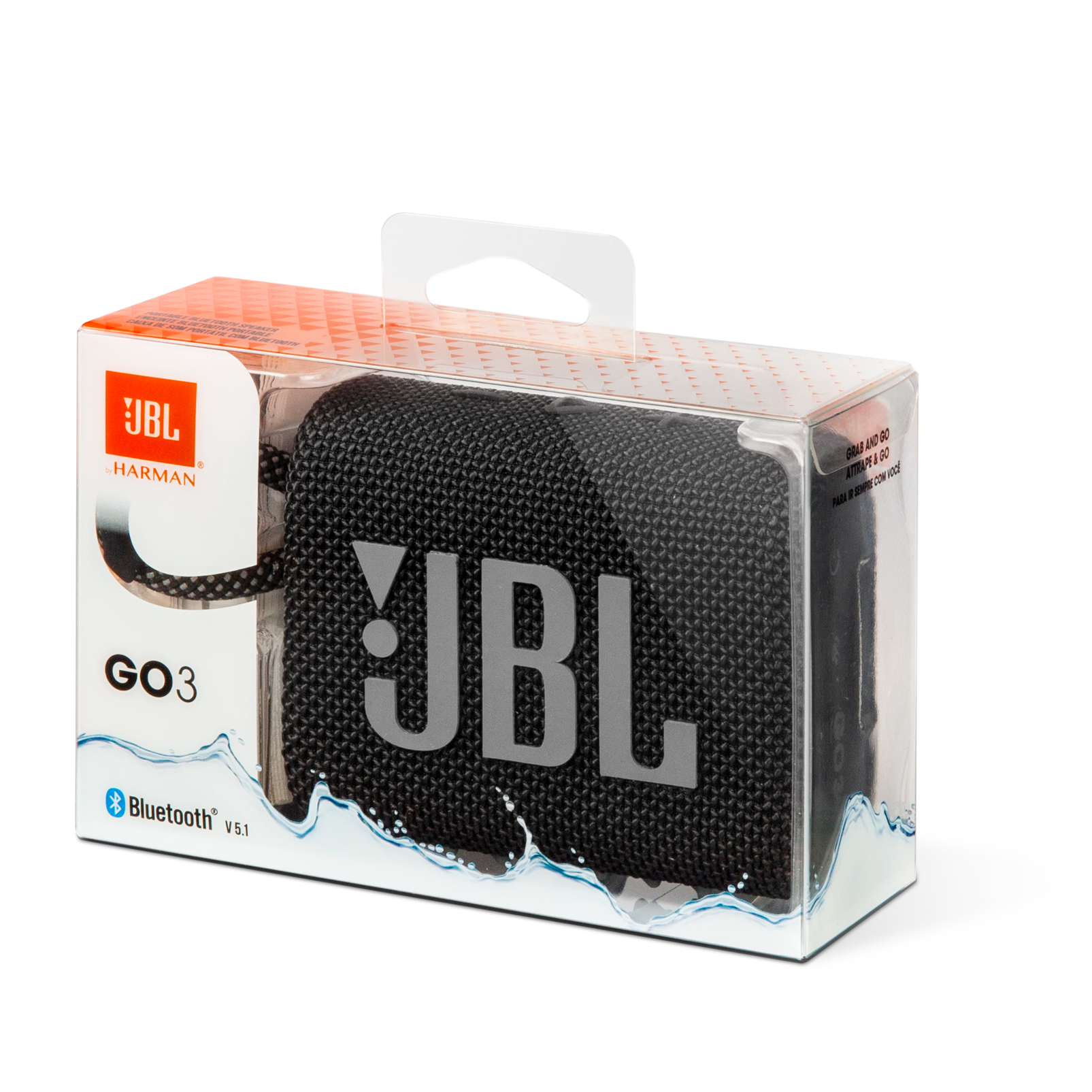 JBL Go 3 - Speaker - for portable use - wireless - Bluetooth - 4.2 Watt - black - image 5 of 11
