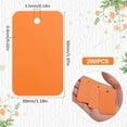thumbnail image 2 of 200Pcs Plastic Shipping Tags Waterproof Hang Tags Bulk 1.18x1.97in Dark Orange Writable Marker Hanging Sign Blank Storage Tag Labels for Keys Luggage Logistic Retail Inventory Labeling School, 2 of 9