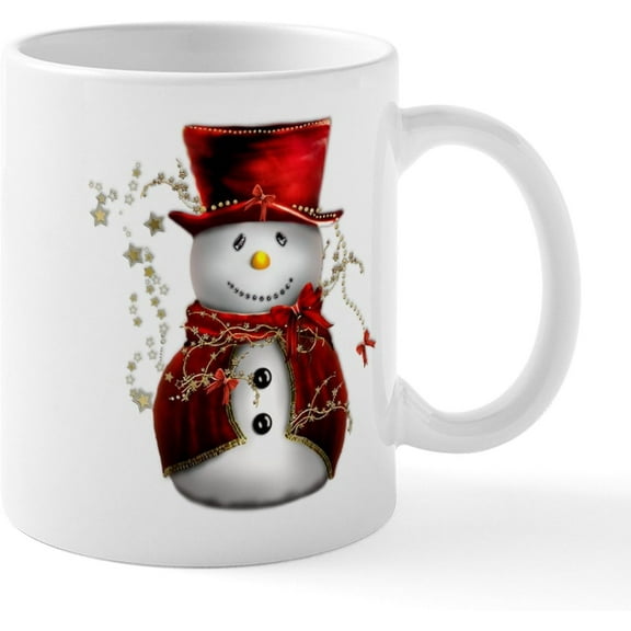 Snowman Theme Ceramic Mugs 11 oz Snowman Face Ceramic Coffee Mug Christmas Coffee Tea Cup Mug Gift for Friend Family Birthdat Christmas
