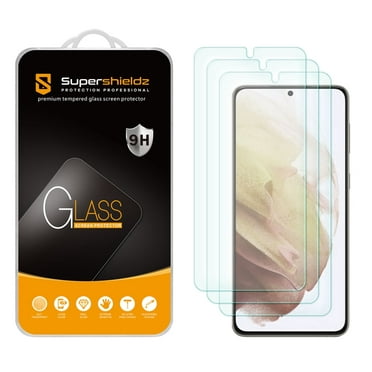 [3-Pack] Supershieldz for Samsung Galaxy S21 FE 5G Tempered Glass Screen Protector, Anti-Scratch, Anti-Fingerprint, Bubble Free