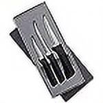 Rada Cutlery Anthem Series 3-Piece Slice & Pare Knife Set, Black Handles