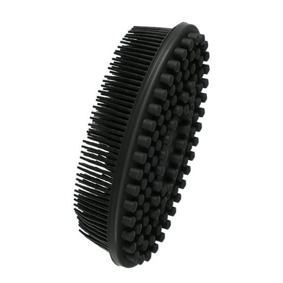 Vocoste Silicone Body Scrubber 2 in 1 Body Brush Skin Massage for All Skin Type Black