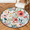 Multicolour 2, variant on CURLYOOT Round Rug 3ft Beach Ocean Tropical Hawaiian Coastal Area Rug, Washable Circle Mat Non Slip Floor Carpet Mat, Soft Indoor Rugs for Entryway Living Room Dining Room Bedroom
