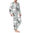 thumbnail image 2 of Balery African Animals Pattern Pajama Sets for Men Long Sleeve 2 Piece Sleepwear Loungewear Sets Soft PJ's with Pockets Long Sleeve Comfy Pj Sets-X-Large, 2 of 7