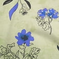 thumbnail image 1 of oneOone Polyester Spandex Light Green Fabric Floral Botanical Floral With Texture Sewing Material Print Fabric By The Yard 56 Inch Wide, 1 of 4