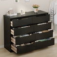 thumbnail image 5 of Asofer 8 Drawer Dresser for Bedroom with Cutout Handle, Chest of Drawers for Bedroom, Entryway, Hallway, Black, 5 of 9