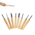 thumbnail image 5 of 8Pcs Wood Turning Chisels HHS Groove Parting Tools Set Woodworking Carving Gouge Accessories, 5 of 5