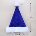thumbnail image 2 of Gorro de Papá Noel, gorro de Navidad para adultos, mujeres, hombres, gorro de vacaciones de Navidad, 2 of 5