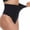 Black, variant on High Waisted Tummy Control Underwear for Women, High Elastic Body Shaper Briefs, Soft Comfort Stretchy Thong Panties, 1-Pack