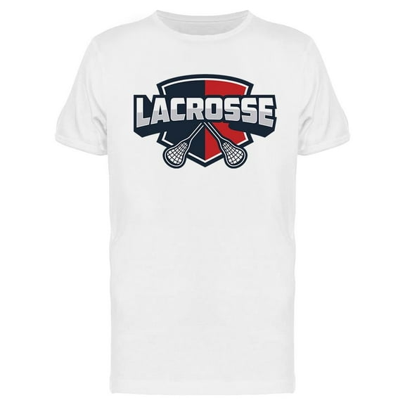 Lacrosse Minimalist Style T-Shirt Men -Image by Shutterstock, Male 3X-Large