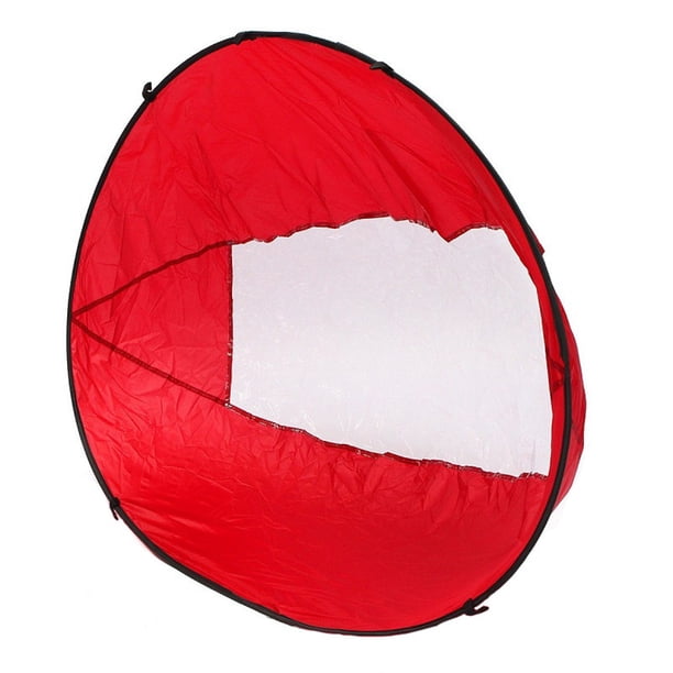 Kuymtek Remo Viento Plegable para Barco Vela Viento A Favor Del Viento (rojo)