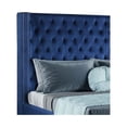 thumbnail image 3 of Allen King 5 Pc Tufted Upholstery Bedroom Set made with Wood in Blue, 3 of 17