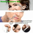 thumbnail image 2 of EXLEAF 2026 New Nose Hair Scissors and Eyebrow Scissors Set,2Pcs Beauty Scissor for Ear Hair,Mustache/Beard Trimming,Straight and Rounded Tip Small Facial Hair Grooming Scissors for Men and Women, 2 of 7
