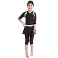 thumbnail image 1 of Traje de baño para niñas Traje de baño para niños Conjunto modesto de Burkini Natación Playa-Negro-130 brillar Electrónica, 1 of 5