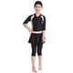 thumbnail image 1 of Traje de baño para niñas Traje de baño para niños Conjunto modesto de Burkini Natación Playa-Negro-120 brillar Electrónica, 1 of 5
