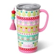 thumbnail image 1 of Swig Life Taza de viaje de 22 oz, vaso aislado con asa y tapa, taza de café de viaje, taza de viaje amigable con portavasos, vaso de acero inoxidable de 22 oz, vaso aislado reutilizable con tapa (tarr, 1 of 5