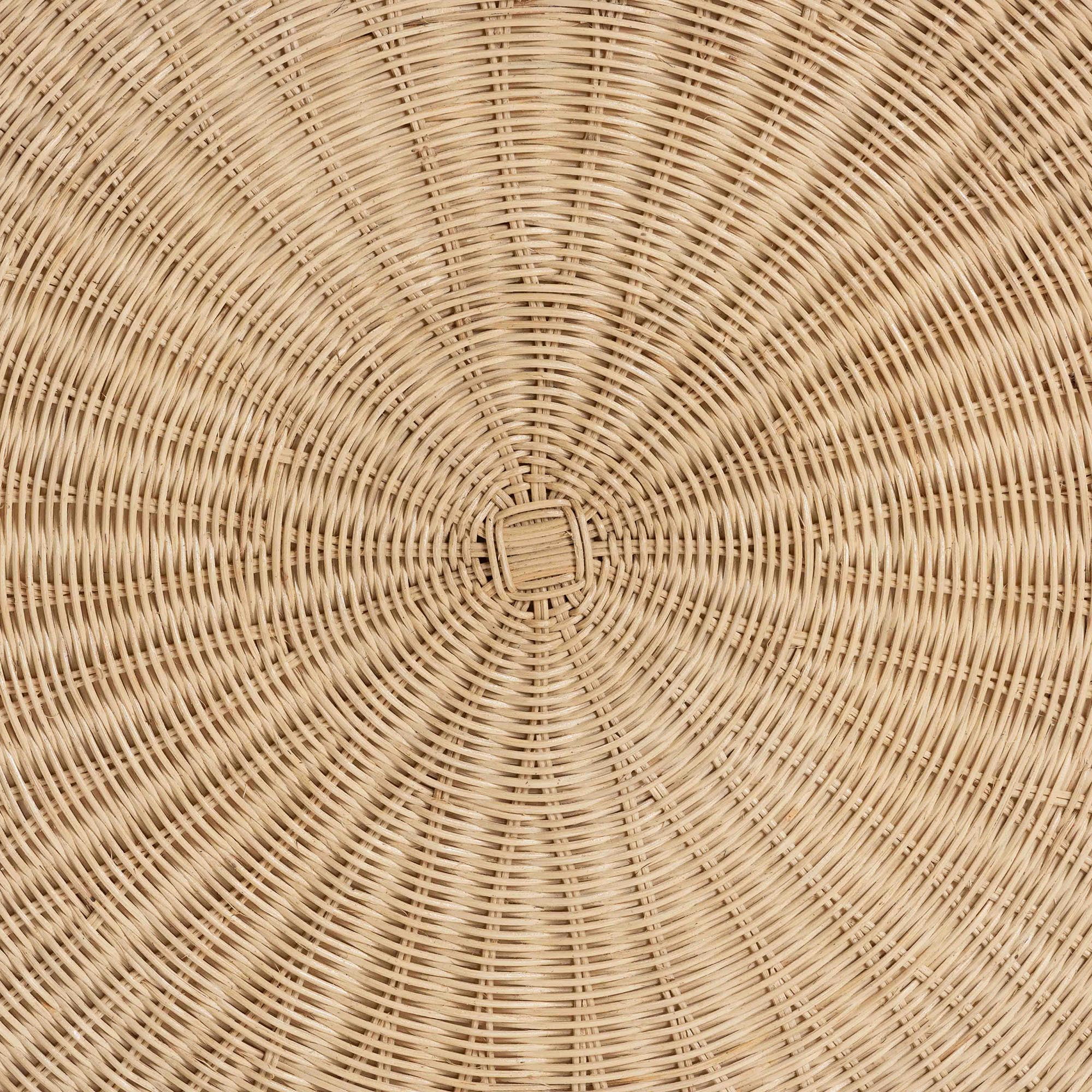 bali & pari Silvia Boho Coffee Table, Natural Rattan
