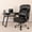 Black LeatherSoft, variant on Emma + Oliver 24/7 500 lb. Big & Tall Black Fabric Ergonomic Office Chair with Loop Arms