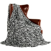 Merrylife Throw Blanket Decorative Home Couch Outdoor Travel Use Zebra 60" x 90"