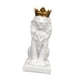 thumbnail image 4 of Figura de león con corona, adorno de mesa, colección decorativa artesanal para escritorio Blanco, 4 of 9