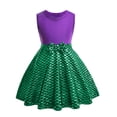 thumbnail image 5 of Vestido de princesa Mickey Mouse de Disney para niñas, disfraz de Rapunzel, sirena, Ariel, vestido de verano para niños, ropa para fiesta de cumpleaños Aurora de 2 a 8 años, 5 of 5