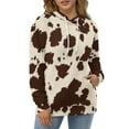 thumbnail image 4 of Animal Printing Cow 3d Sweatshirts Hoodie Fashion Casual Personality Men's Women Street Hoodie Pullovers Long Sleeve Comfortable Top, 4 of 6