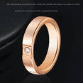 4mm Wide Simple Rose Gold Unisex Ring Comfort Fit for Men and Women ...