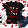 thumbnail image 2 of LYXSSBYX Womens Shirts Short Sleeve Casual Plus Size Short Sleeve 3D Love Printed O-Neck Tops Tee T-Shirt Blouse, 2 of 6