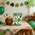 thumbnail image 4 of TanSiDing 48pcs St. Patrick's Day Party Supplies Disposable Tableware Set - Shamrock Themed Plates Cups Napkins for Irish Holiday Celebration, Festive Green Decor, Dinnerware Essentials, 4 of 6