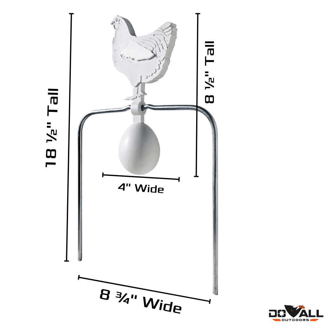 Do All Outdoors Chicken & Egg Impact Seal Self-Healing Shooting Target, Rated for All calibers .22 - .50 Cal. Rifles and Pistols
