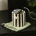 thumbnail image 3 of Retro Striped Hand-Painted Ceramic Mark Hand-Held Cup, 10oz Ceramic Coffee Mugs Porcelain Coffee Cup Hand-Painted Striped Art Multiple Use for Kitchen for Espresso, Milk, Juice, and More, 3 of 7