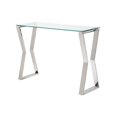 thumbnail image 1 of Home Gear Lily Stainless Steel Console Table in Silver, 1 of 5