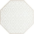 thumbnail image 2 of Rugs.com Hermitage Collection Rug – 5 Ft Octagon Snow White Medium Rug Perfect For Living Rooms, Kitchens, Entryways, 2 of 9