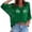 Green-a, variant on Womens Crochet Hollow out Knit Tops 3/4 Sleeve Loose Blouses Beach Vacation Tops 2026 Yellow M