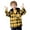 Yellow, variant on XinLfly Boys Girls Hooded Plaid Shirts Long Sleeve Button Down with Pocket Shirts Hoodies Tops Tartan Jackets,White,3-4T