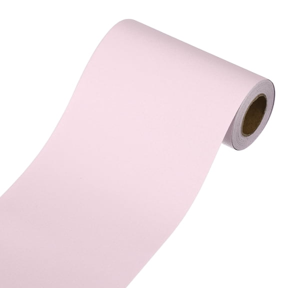 Wallpaper Border, Peel and Stick Wallpaper Borders, 3.9" x 196" Self Adhesive Mirror Frame Trim for Bedroom, Light Pink