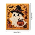 thumbnail image 4 of Halloween Pearl Diamond Art Kit, Pumpkin Ghost DIY Painting Set, 8x8 Inch Wall Decor Craft, Seasonal Home Gift, 4 of 7