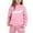 Pink, variant on lnmuld Winter Outfits 2 Piece Children CuHK Long Sleeve City Place Name Hoodie and Pants Casual Outfit Set for Girls Solid Color Size:3-4 Years