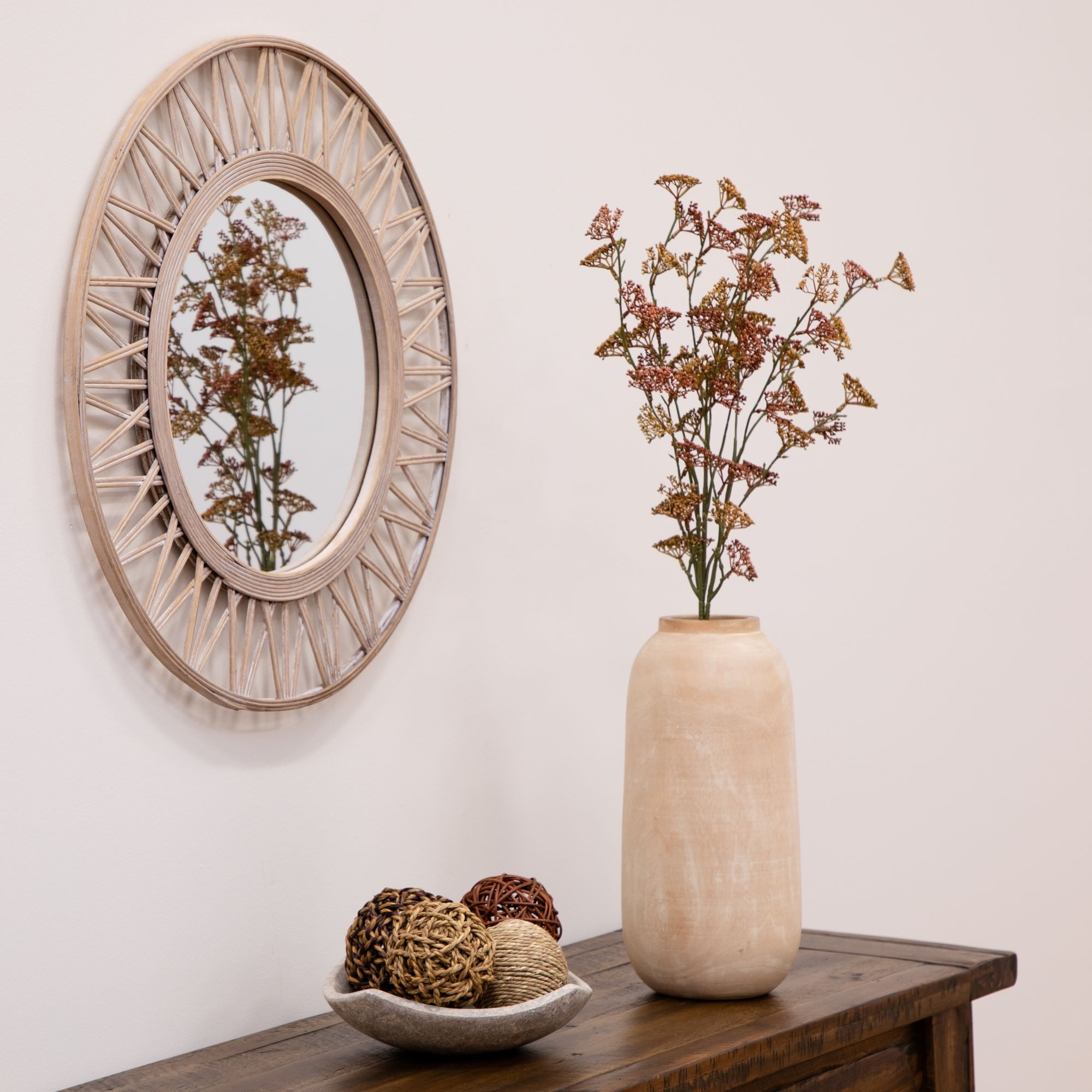 Better Homes & Gardens 33"H Artificial Indoor Dried Rice Stems Fall Bundle, Set of 3