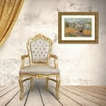 thumbnail image 3 of Guillaumin, Armand 18x14 Gold Ornate Wood Framed with Double Matting Museum Art Print Titled - Two Peasants Sowing Haricots In An Orchard In Blossom, 3 of 4