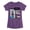 HEATHER PURPLE, variant on - Han Solo Action Figure - Toddler And Youth Girls Fitted Short Sleeve Tee