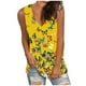 thumbnail image 1 of Blusa sin mangas con cuello en V y estampado de mariposas informal a la moda para mujer Pompotops lopia996795, 1 of 6