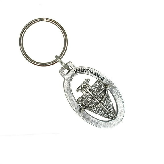 Arrowhead Keycchain, Bowhunter, Hunting, Outdoors, Wildlife, Key Fob, Key Ring, Keys, Zipper Pull, Luggage Tag, Backpack, Pewter, Over 300 Keychains Designs, Handmade in the USA A086KC