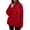Red, variant on Diufon Womens Sweatshirts Lapel Button Long Sleeve Pullover Tops Casual Solid Color Blouses