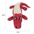 thumbnail image 7 of Walbest No Stuffing Squeaky Dog Toy, No Stuffless Crinkle Dog Toy, Puppy Chew Toys, Sturdy Dog Toys , Green Cute Crocodilian, 7 of 7