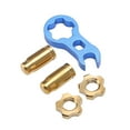 thumbnail image 2 of Mountain Bike Valve , Fine Polishing Bike Tire Valve Cover Nut Set Compact Shape Anodized  Treatment High Strength Bright Color  For Bike Colorful,Gold,Black, 2 of 8