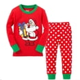 thumbnail image 1 of Pijamas para bebés y niñas, trajes de Navidad, 100% algodón, camiseta, pantalones, ropa de dormir, camisón, Tops X'mas, 1 of 4