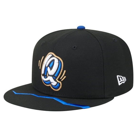 Men's-New Era Black Rancho Cucamonga Quakes Authentic Collection 59FIFTY Fitted Hat